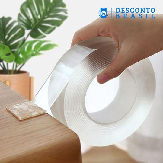 Fita Adesiva Dupla Face Ultra Forte - Desconto Brasil