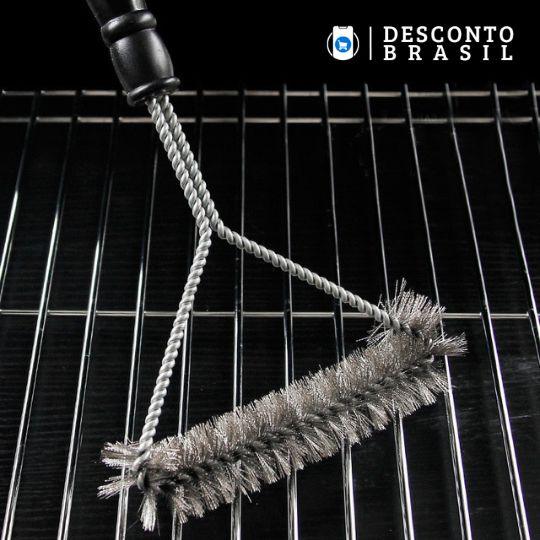 Escova Limpa Grelha - Barbecue Clean - Desconto Brasil