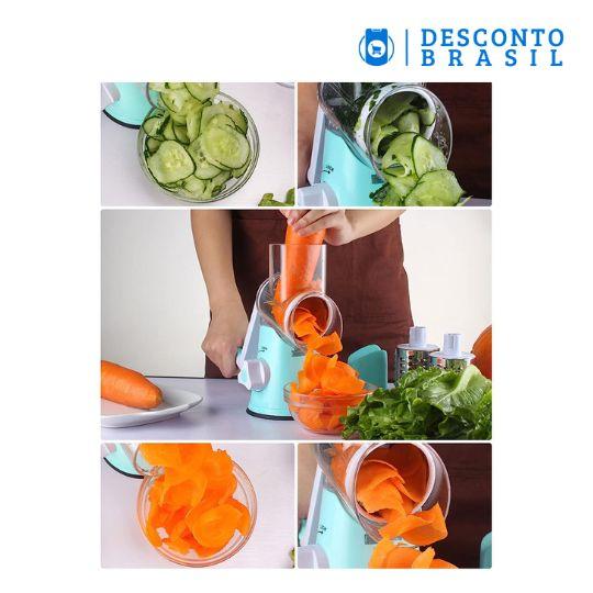 CutterAll™ - Cortador e Fatiador de Legumes Multifuncional 3 em 1 - Desconto Brasil