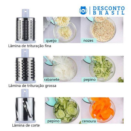 CutterAll™ - Cortador e Fatiador de Legumes Multifuncional 3 em 1 - Desconto Brasil