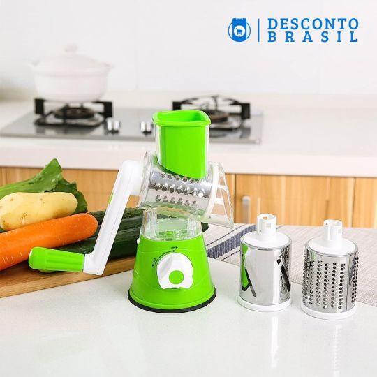 CutterAll™ - Cortador e Fatiador de Legumes Multifuncional 3 em 1 - Desconto Brasil