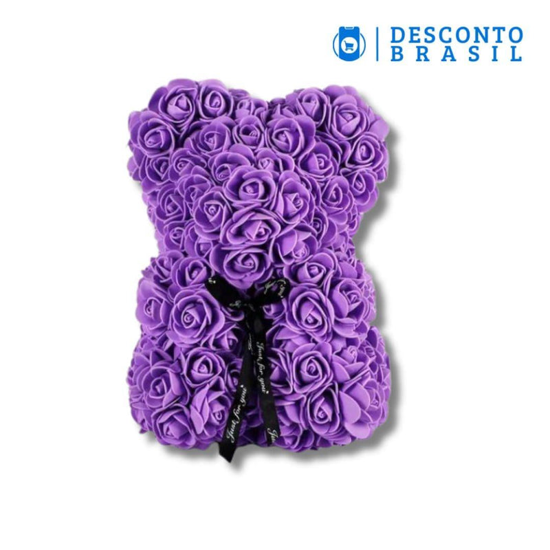 Rose Bear - Ursinho Feito de Rosas - Desconto Brasil