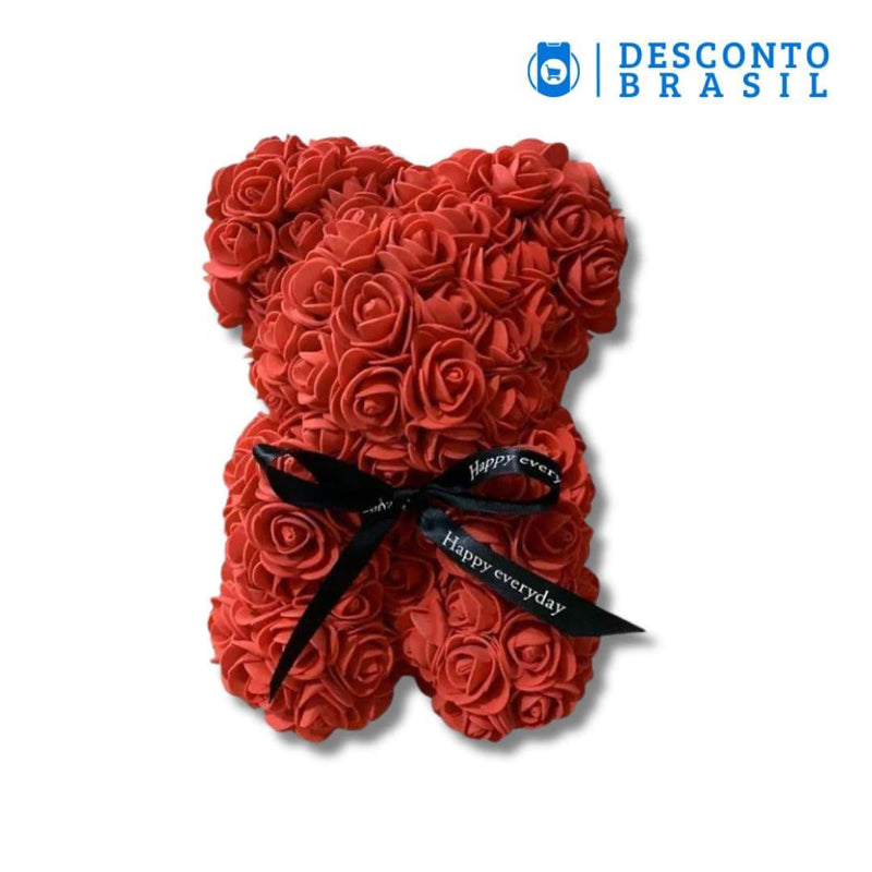 Rose Bear - Ursinho Feito de Rosas - Desconto Brasil