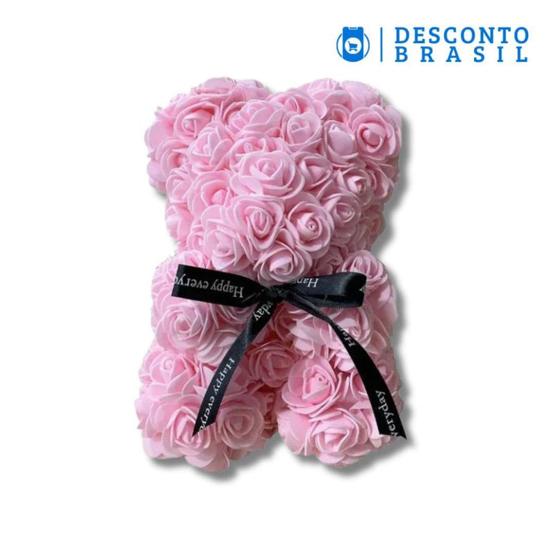Rose Bear - Ursinho Feito de Rosas - Desconto Brasil