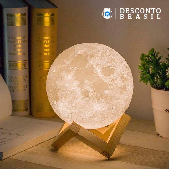 Luminária LuaCheia 3D - Desconto Brasil