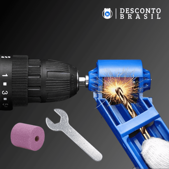 Amolador de Brocas Portátil SharpDrill Plus - Desconto Brasil