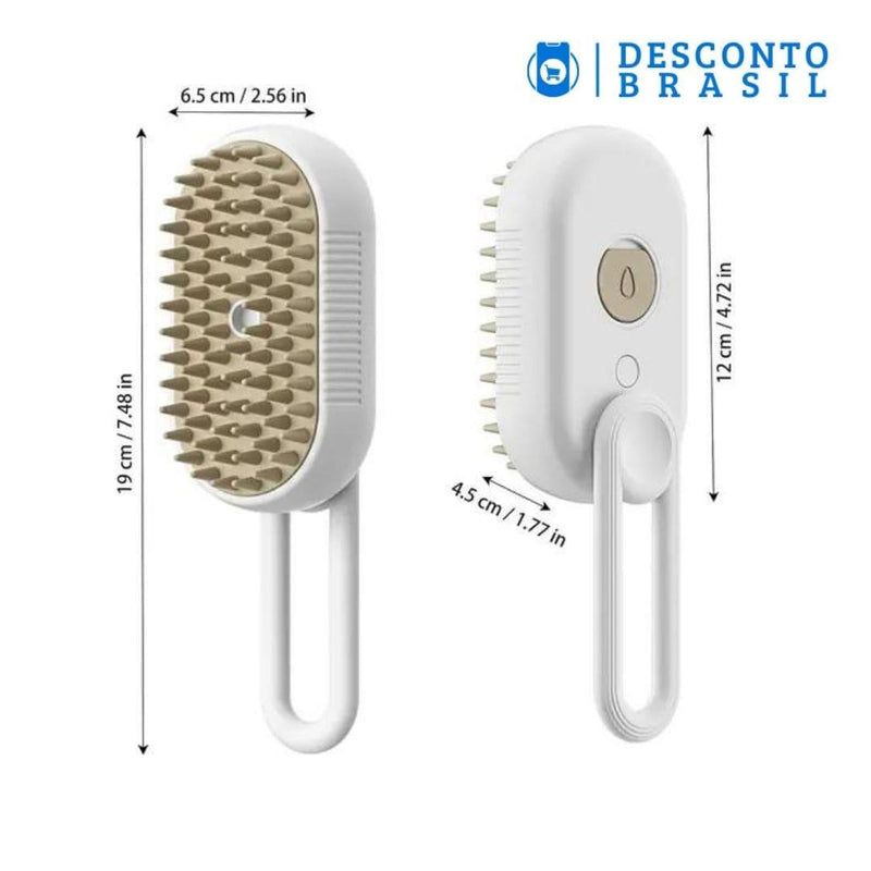 Escova PetLux - Escova de Vapor 3 em 1