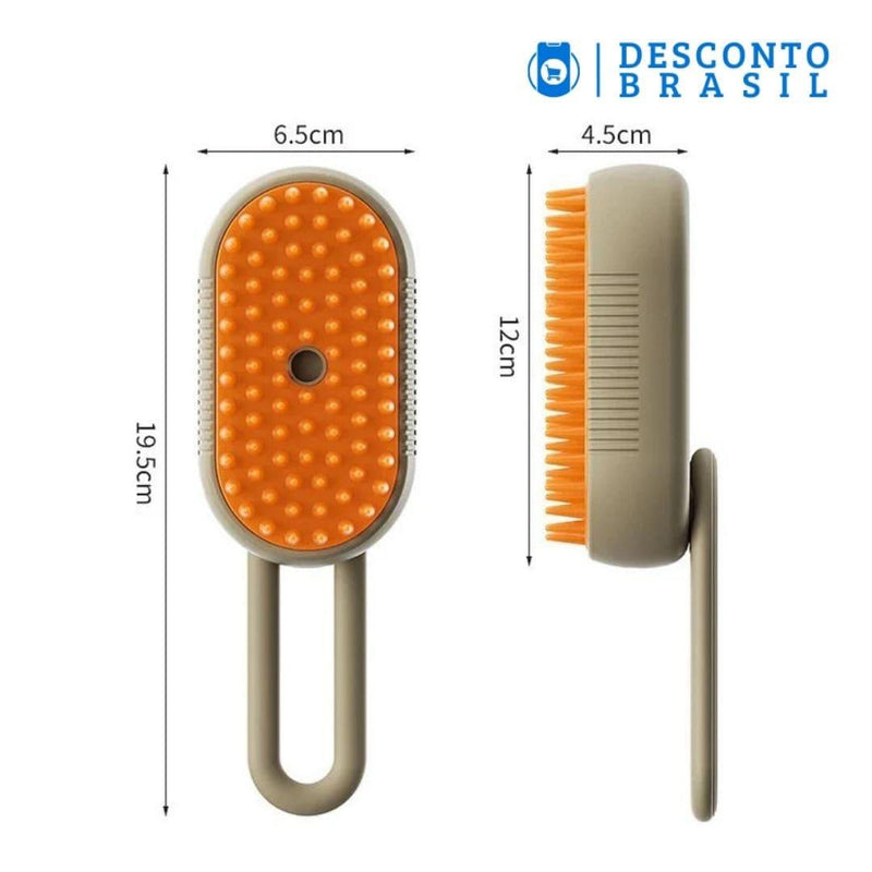 Escova PetLux - Escova de Vapor 3 em 1