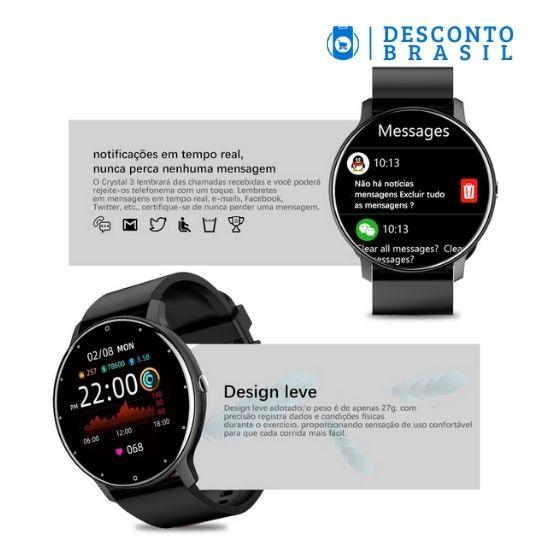 SmartWatch Lige - Rélogio Inteligente - Desconto Brasil